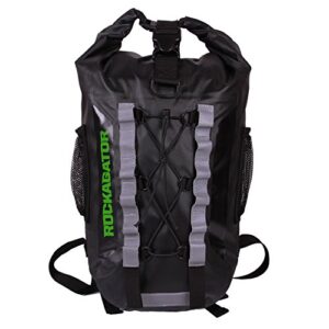 Rockagator Firebreak Ultralight 25-Liter Waterproof Backpack (Black/Green, 25 Liter)