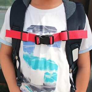 Macho River Collection *MRC* Children, Teen, Adult Adjustable Backpack Chest Strap 2-Pack (Black/Black)