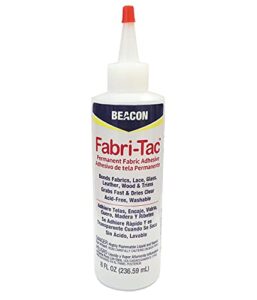 beacon fabri-tac permanent adhesive, 8 ounce bottle – premium crafting & fabric glue