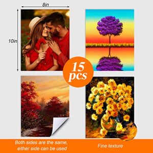 Sublimation Blanks Products for 8x10 Picture Frame, 15Pcs Double-Sided Sublimation Blanks Canvas for DIY Halloween Christmas Photos, Decorative Canvas Pads Sublimation Supplies