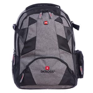 new black computer backpack / laptop organizer s-kross by swiss travel products