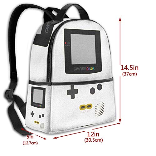 Gameboy Color Pullover Hoodie Student School Bag School Cycling Leisure Travel Camping Outdoor Backpack