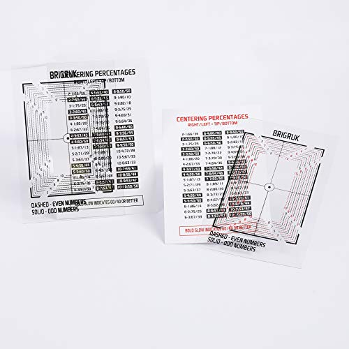 The Center Tool Card Grading - Centering Tool New 2022 Includes 2X Card Centering Tool and 2X Centering Guide (Card)