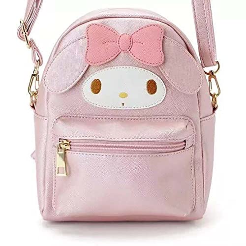 Anime Cute Cartoon black and yellow Mini Backpack Bag Shoulder Bag Backpack Handbag for Kids Girls Fans (Pink)