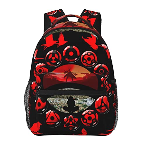 Itachi Backpack anime Casual Versatile Multi Pocket Backpack 16"