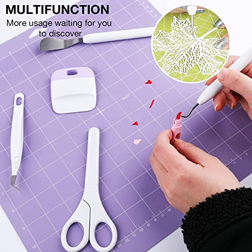 13 Pcs Vinyl Weeding Tools Stainless Steel Plotter Accessories HTV, Precision Carving Craft Hobby Knife Kit +1 Piece Storage Bag, Silhouettes, Cameos, DIY Art Work Cutting,Scrapbook