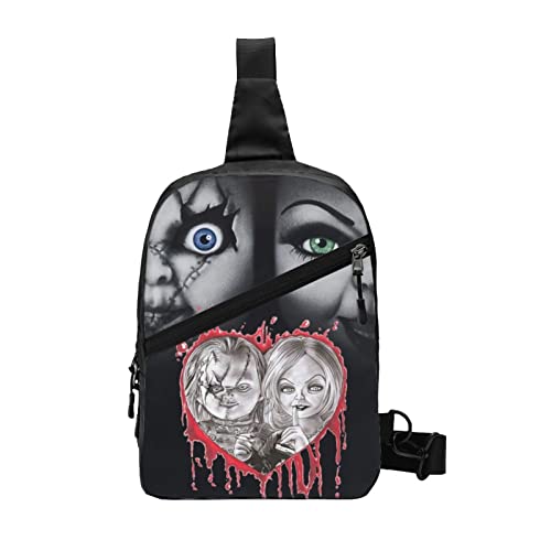 Bride-Of-Chucky Chest Bag Sling Backpack For Men&Women Crossbody Daypack Lightweight Shoulder Bag