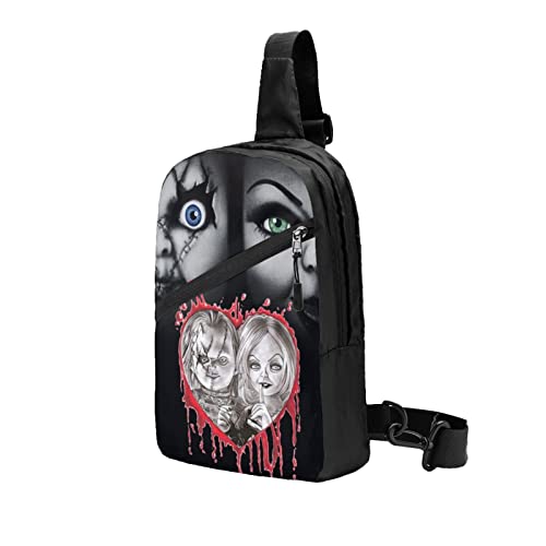 Bride-Of-Chucky Chest Bag Sling Backpack For Men&Women Crossbody Daypack Lightweight Shoulder Bag