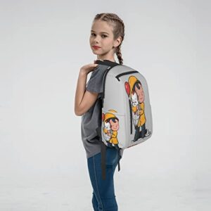 Business Unisex Durable Laptops Backpacks Work Cartoon Bookbags College School Computer Bag Gifts for Men/Women Girls