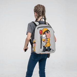 Business Unisex Durable Laptops Backpacks Work Cartoon Bookbags College School Computer Bag Gifts for Men/Women Girls