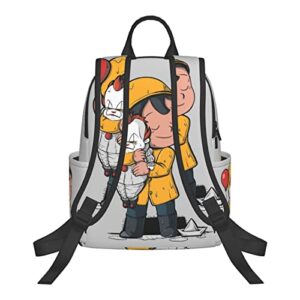 Business Unisex Durable Laptops Backpacks Work Cartoon Bookbags College School Computer Bag Gifts for Men/Women Girls