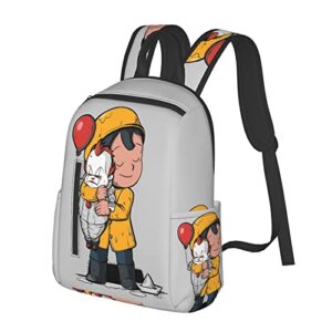 Business Unisex Durable Laptops Backpacks Work Cartoon Bookbags College School Computer Bag Gifts for Men/Women Girls