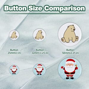 Mostme 200 Sets 58mm/2.25 inch Button Supplies Button Parts for Button Maker Machine 58mm, Round Badge Blank Button Pins, Includes Plastic Button Pin Back Cover, Metal Cover, Clear Film&Blank Paper