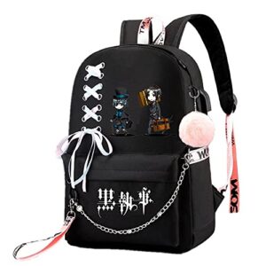 isaikoy anime black butler backpack satchel bookbag daypack school bag laptop shoulder bag, medium (isaisia0612-a1)