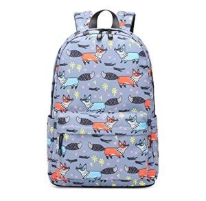 wadirum girl fashion printed school bag cute backpack purse for women fox