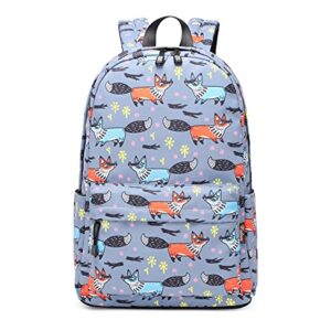 Wadirum Girl Fashion Printed School Bag Cute Backpack Purse for Women Fox