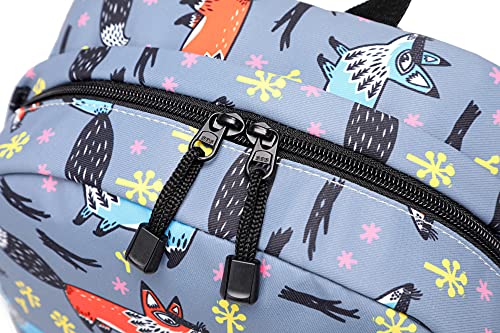 Wadirum Girl Fashion Printed School Bag Cute Backpack Purse for Women Fox