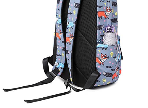 Wadirum Girl Fashion Printed School Bag Cute Backpack Purse for Women Fox