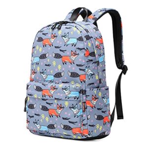 Wadirum Girl Fashion Printed School Bag Cute Backpack Purse for Women Fox