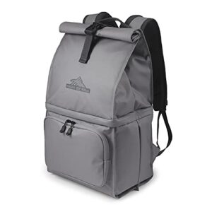 high sierra beach n chill cooler backpack, steel grey/mercury, one size