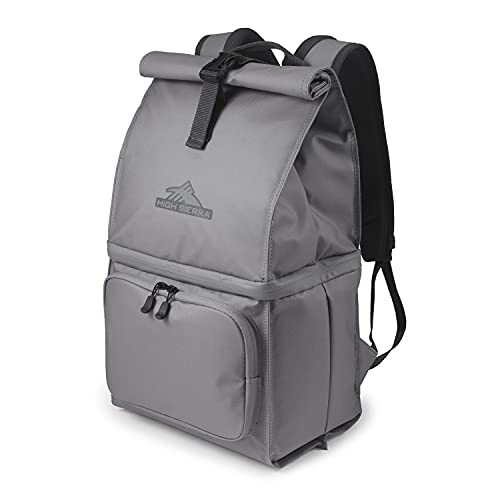 High Sierra Beach N Chill Cooler Backpack, Steel Grey/Mercury, One Size