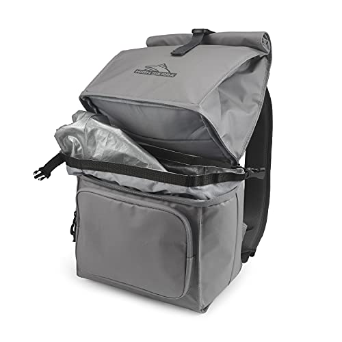 High Sierra Beach N Chill Cooler Backpack, Steel Grey/Mercury, One Size