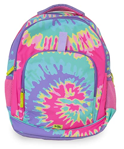 Western Chief Multi Compartment Backpack Bundle with Lunch Box and Pencil Pouch for Boys and Girls, Tie Dye, Medium