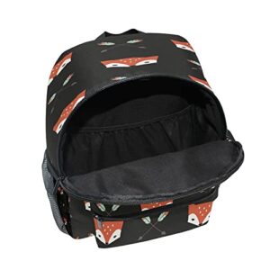 senya Fox and Arrows Kids Backpack with Chest Clip, Toddler Schoolbag Preschool Bag for Girls Boys