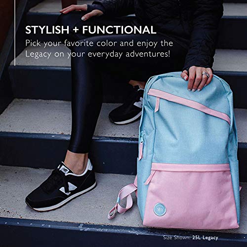 Simple Modern Backpack with Laptop Compartment Sleeve for Women, Men, College, School, Work- Travel Bag, 25 Liter Legacy -Slate