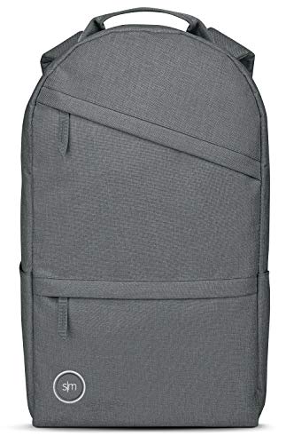 Simple Modern Backpack with Laptop Compartment Sleeve for Women, Men, College, School, Work- Travel Bag, 25 Liter Legacy -Slate