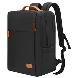 hp hope business travel backpack, waterproof rfid anti theft work backpack for men women, 15.6 inch smart laptop backpack with usb charging port & wet pocket, black