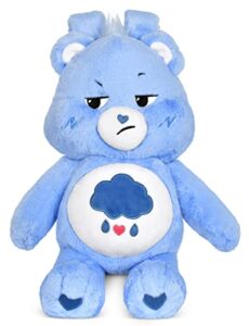 iscream care bears grumpy bear shaped 16″x 12″ furry backpack with adjustable straps and zipper closure