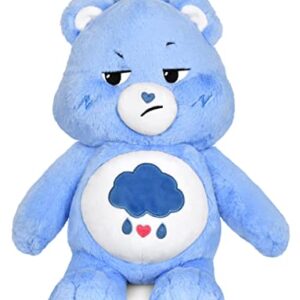 iscream Care Bears Grumpy Bear Shaped 16"x 12" Furry Backpack with Adjustable Straps And Zipper Closure