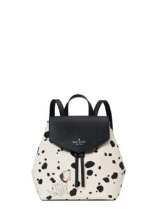 kate spade new york lizzie medium flap backpack (parchment puppy)