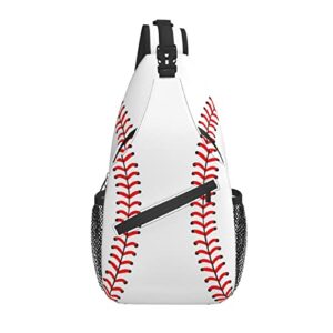baseball sling bag chest bag sport baseball crossbody bags for mens womens