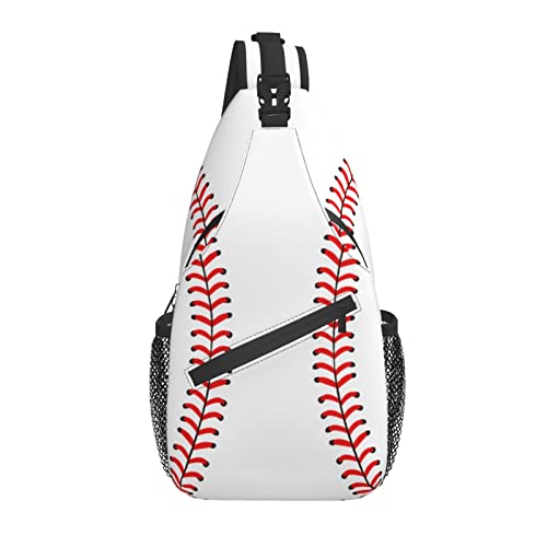 Baseball Sling Bag Chest Bag Sport Baseball Crossbody Bags For Mens Womens