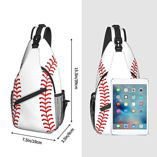 Baseball Sling Bag Chest Bag Sport Baseball Crossbody Bags For Mens Womens