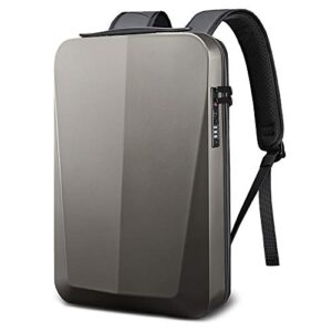 laptop backpack unisex carry on eva antitheft usb waterproof laptop bag- gold