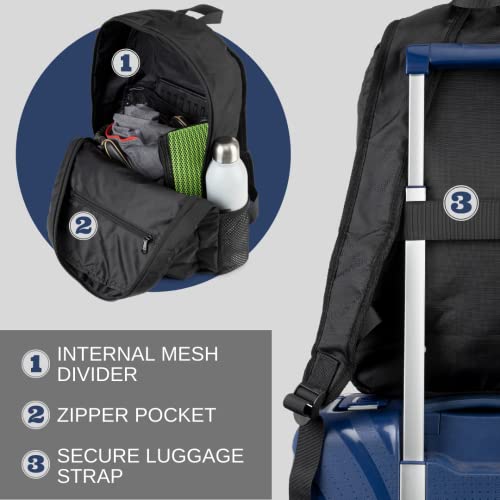 The Ridge Packable Backpack for Men Foldable Hiking Bag | 15L Lightweight Backpack for Women and Men | Ultralight Travel, Camping and Hiking Daypack