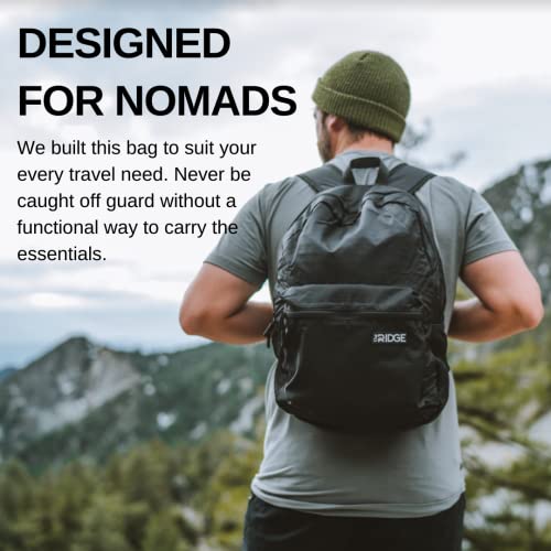 The Ridge Packable Backpack for Men Foldable Hiking Bag | 15L Lightweight Backpack for Women and Men | Ultralight Travel, Camping and Hiking Daypack