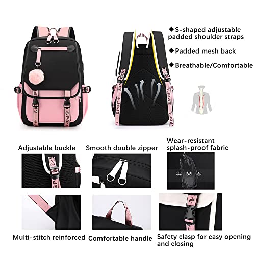 MITOWERMI Backpack for Girls Kids Schoolbags Elementary Middle School Students Bookbag Boys Backpacks Casual Daypacks Travel Bag
