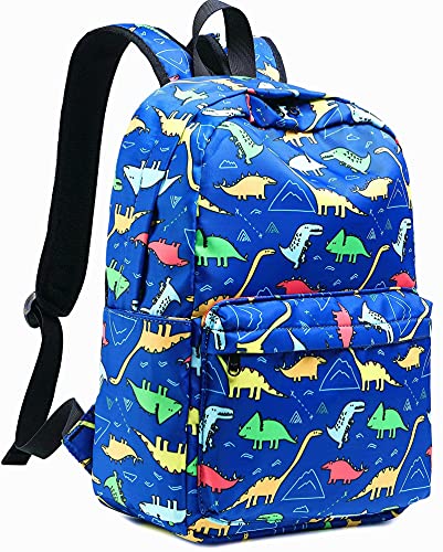 CAMTOP Preschool Backpack for Kids Boys Toddler Backpack Kindergarten School Bookbags (Cute Dinosaur-Dark Blue)