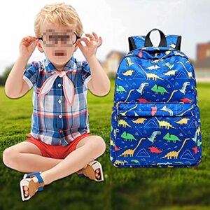 CAMTOP Preschool Backpack for Kids Boys Toddler Backpack Kindergarten School Bookbags (Cute Dinosaur-Dark Blue)