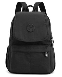collsants women small backpack purse nylon mini backpack for teen girls casual fashion daypack(black)