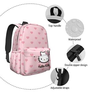 Travel Backpack, Notebook Laptop Bags For Men Women Weekend Outings Accessories For Trip Book Bag Travel Hiking Camping Work Cartoon Pink Cute Cat 4