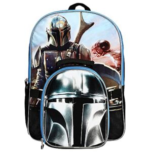 star wars’ the mandalorian”grogu” baby yoda backpack with lunch box
