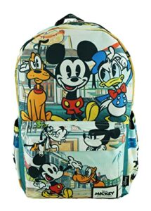 disney mickey mouse wondapop deluxe oversize print large 16″ backpack with laptop compartment – a19757