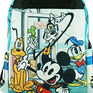 Disney Mickey Mouse Wondapop Deluxe Oversize Print Large 16" Backpack with Laptop Compartment - A19757