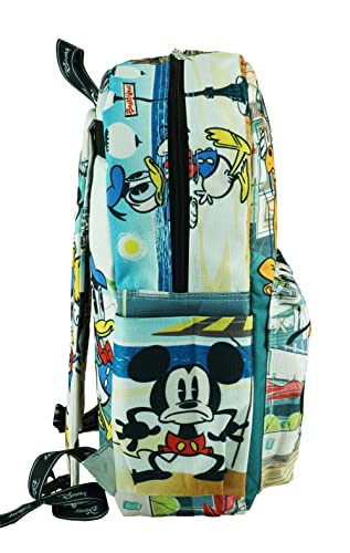 Disney Mickey Mouse Wondapop Deluxe Oversize Print Large 16" Backpack with Laptop Compartment - A19757