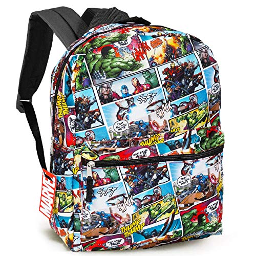 Marvel Avengers Backpack Set Boys Girls Kids -- 7 Pc Bundle With Avengers Superhero School Bag, Folders, Pencil Container, Stickers and More (Marvel School Supplies)